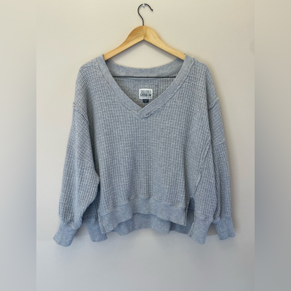 American Eagle waffle top